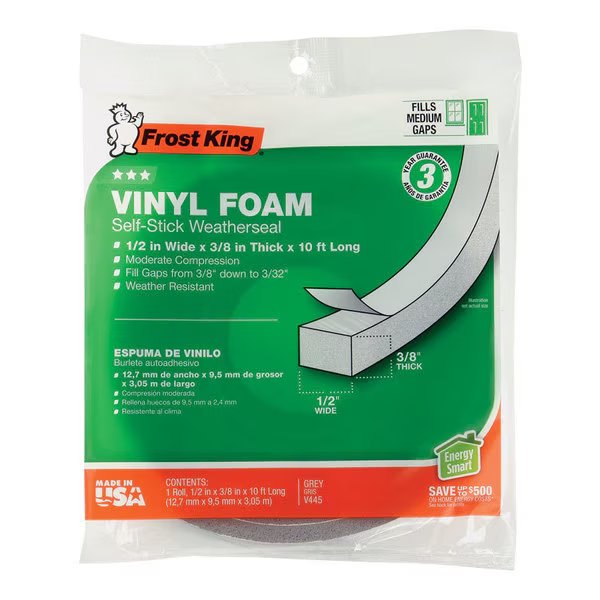 VINYLFOAM WTRPF 10'X3/8